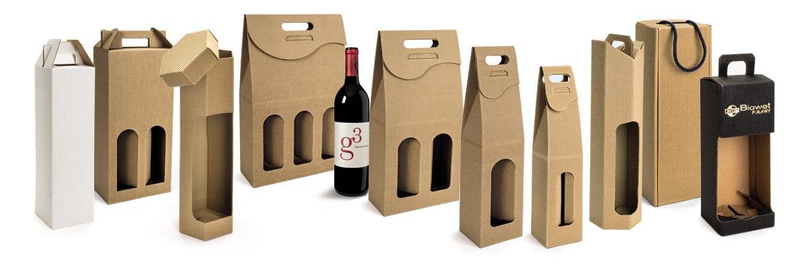 Cardboard packages for wine